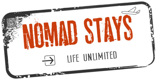digital nomad stays logo brand